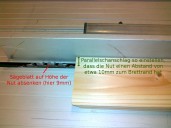 Einstellung des Sägeblatts und des Parallelanschlags