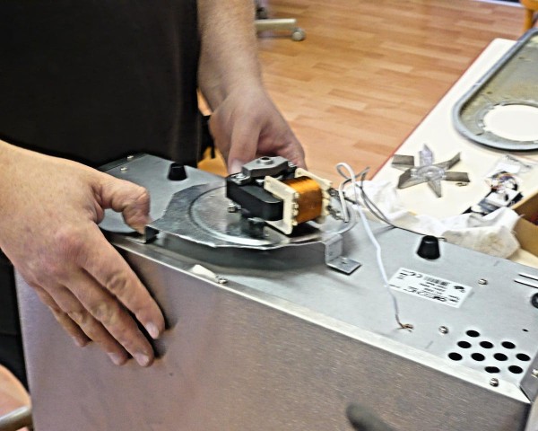 Anpassung des Ventilators an den Ofen